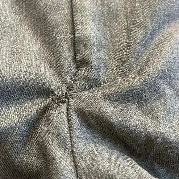 Zanella Todd Flat Front Wool Trousers Slacks in Mid Grey Size 36 - Picture 6 of 7